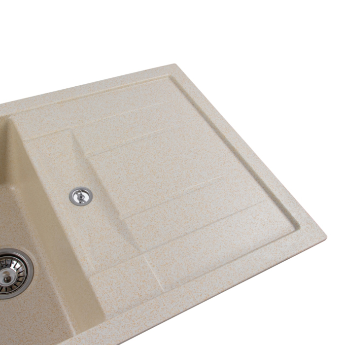 Chiuveta de bucatarie Elefant Premium Troya 7850 , Nisip bej 776x496 mm [6]