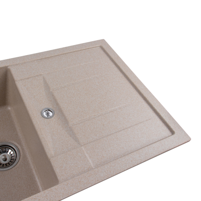 Chiuveta de bucatarie Elefant Premium Troya 7850 , Safari bej 776x496 mm [6]