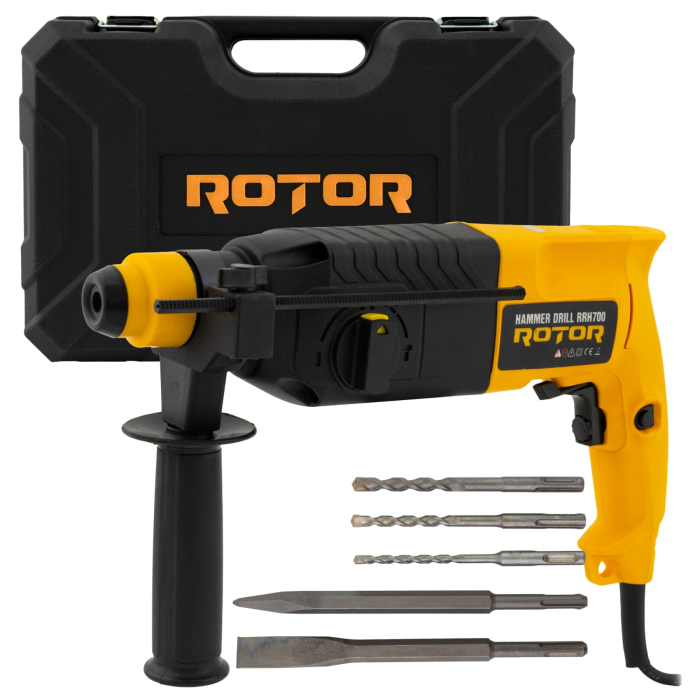 Ciocan rotopercutor ROTOR RRH700 , Putere 700W , 870 RPM, [1]