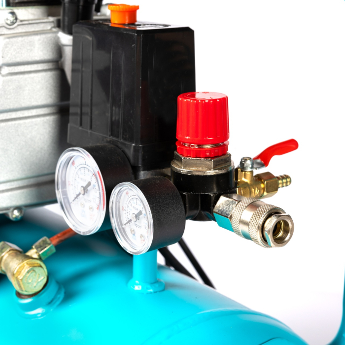 Compresor Detoolz 24L cu ulei, 1500 W, debit 160L/min, 8 bar, 2 prize de aer [15]