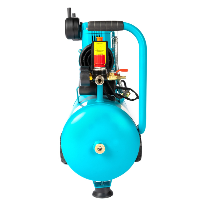 Compresor Detoolz 24L fara ulei, 1500 W, debit 154L/min, 8 bar, 2 prize de aer [17]