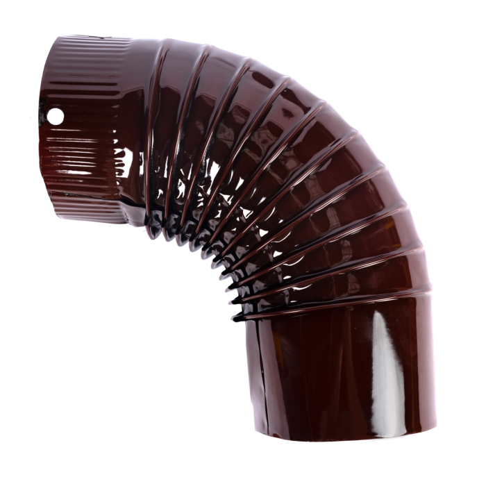 Cot pentru soba pe lemne, 90˚, 120mm, Maro [3]