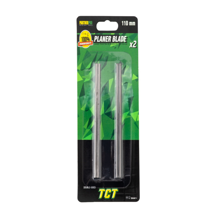 Cutit Lama dubla pentru rindea electrica 110 mm, set 2 bucati PARTNERPRO [2]