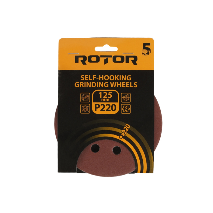 Disc abraziv pentru slefuitor cu excentric ROTOR 125 P220 set 5 [1]