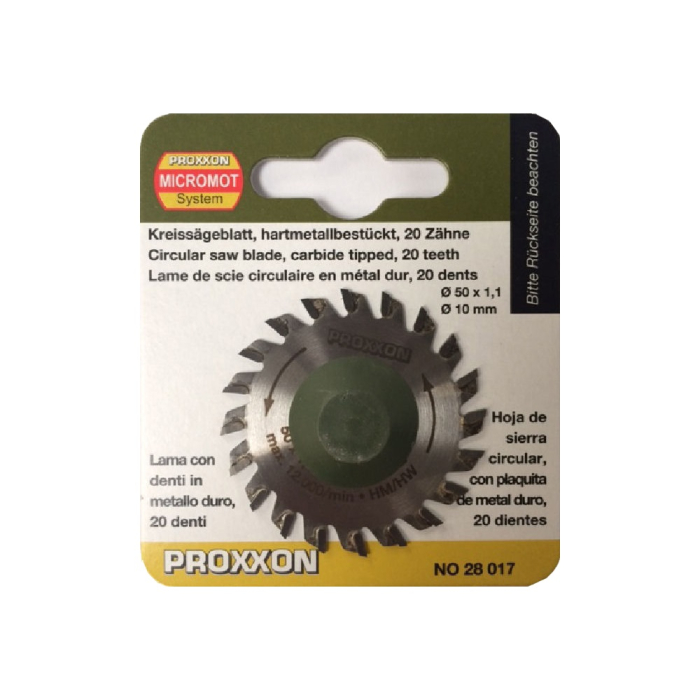 Disc debitor cu dinti din tungsten, Proxxon 28017, 50mm, 20 dinti [2]
