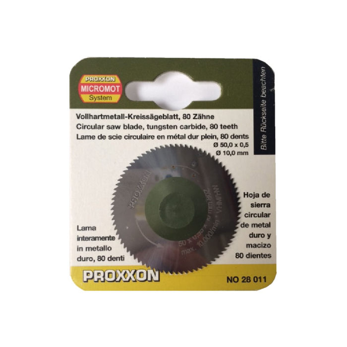 Disc debitor din carbid, 50mm, 80 dinti, Proxxon 28011 [2]