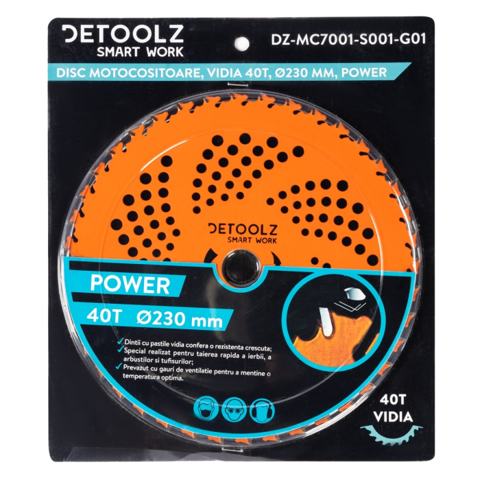 Disc motocositoare 40T Vidia, 230 x 25.4 x 2 mm, Power [6]