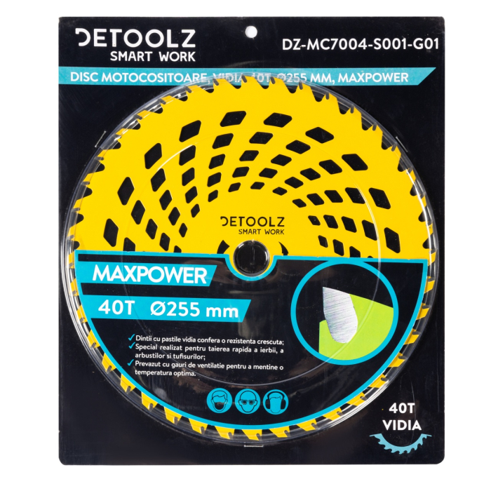 Disc motocositoare 40T Vidia, 255 x 25.4 x 2 mm, MaxPower [4]