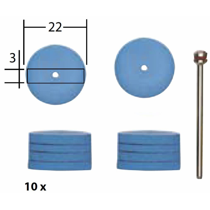 Discuri lustruire fina, Proxxon 28294, Ø 22mm [2]