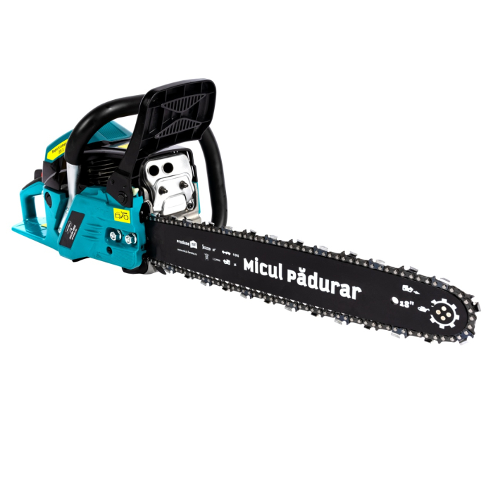 Drujba Micul Padurar 5800, capacitate cilindrica 58cc, 3.7 CP, 1 lant 18" + 1 lama, demaror magneziu, pornire rapida [6]