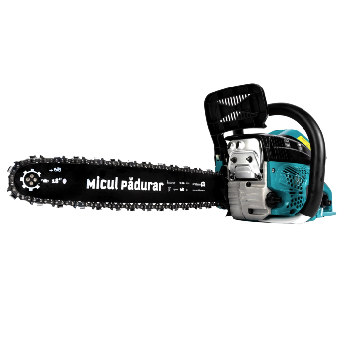 Drujba Micul Padurar 5800, capacitate cilindrica 58cc, 3.7 CP, 1 lant 18" + 1 lama, demaror magneziu, pornire rapida [9]