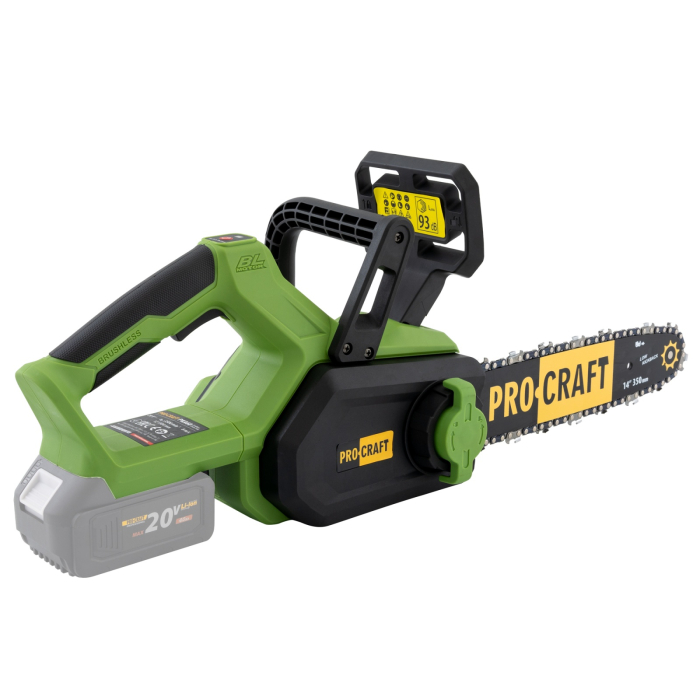 Drujba pe acumulator PROCRAFT PKA60, Brushless, 3500 rot/min, NU CONTINE ACUMULATOR SI INCARCATOR [6]