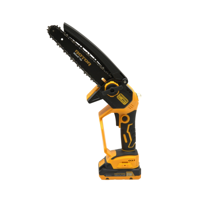 Fierastrau cu lant si acumulator ROTOR RMC21-8, 21V / 2Ah, Brushless , Ungere lant , [2]