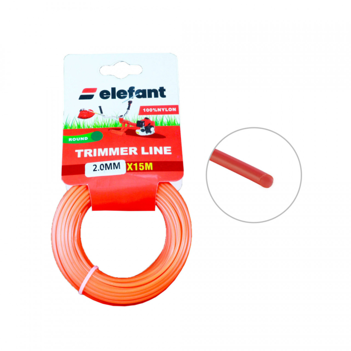 FIR TAMBUR (ROTUND) 2mm x 15m, Elefant [1]