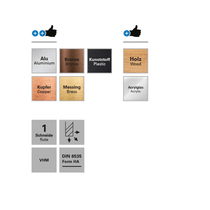 Freza echilibrata pentru gravura, Datron 0068282G, 30 grade, 0.10x6.0mm [3]