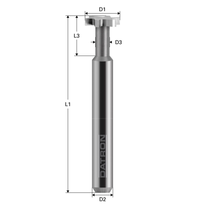 Freza T-Slot, 4 caneluri, Datron 0068426, 15.0x3.0x6.0mm [2]