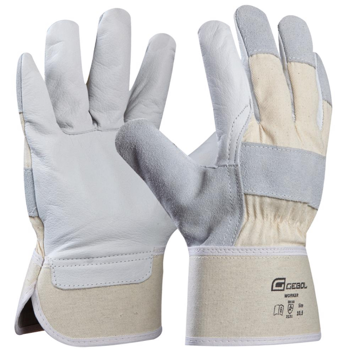Gebol 709207, Manusi de protectie Worker, din piele de vaca, uz profesional, marimea 10.5/XL [2]
