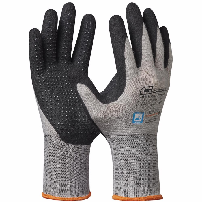 Gebol 709578, Manusi de protectie Multi Flex Comfort, din fibra de vascoza, poliester si elastan, acoperire din spuma de nitril, uz profesional, marimea 10/XL [2]