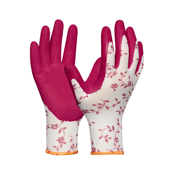 Gebol 709807_07, Set doua perechi de manusi de protectie Flower Duo, din poliester, acoperire din spuma de latex, marimea 7/S [2]