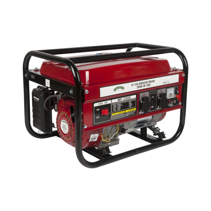 Generator Micul Fermier, 2.8KW, cu pornire manuala, motor benzina 4T, doua prize 230V, rezervor combustibil 15L [11]