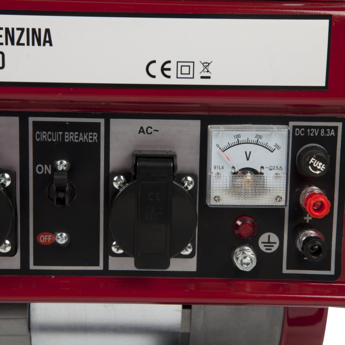 Generator Micul Fermier, 2.8KW, cu pornire manuala, motor benzina 4T, doua prize 230V, rezervor combustibil 15L [9]