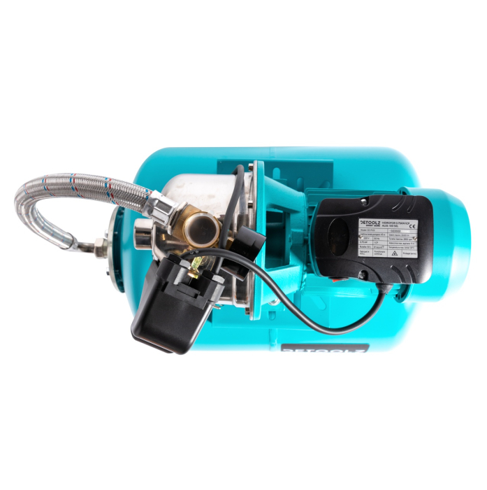 Hidrofor Detoolz 0.75 kW, debit 3300l/h, inaltime de pompare 45m, carcasa pompa inox, volum butelie 50 litri [6]