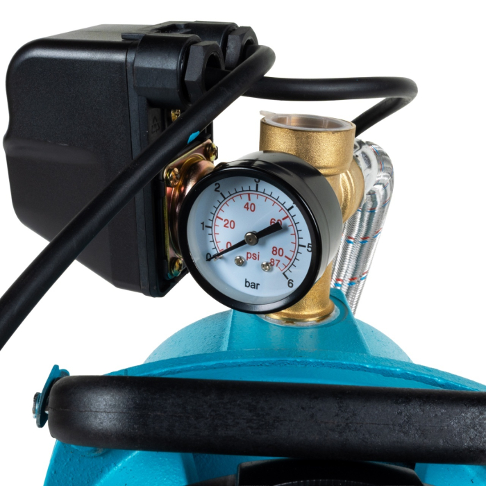 Hidrofor Detoolz 0.9 kW, debit maxim 2280l/h, inaltime maxima de pompare 40m, corp pompa fonta, butelie 24L, ejector [4]