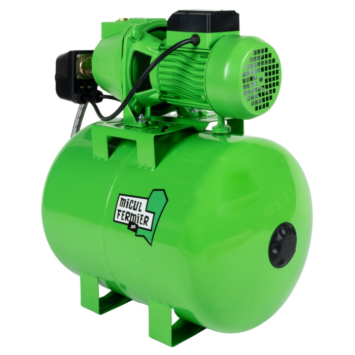 Hidrofor Micul Fermier 1.5 kW, debit maxim 3000l/h, inaltime maxima de pompare 53m, corp pompa fonta, butelie 50L [11]