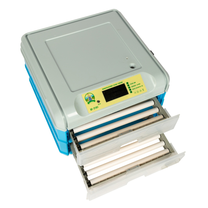 Incubator electric Micul Fermier capacitate 128 oua, 2 etaje, alimentare 220V/12V [6]