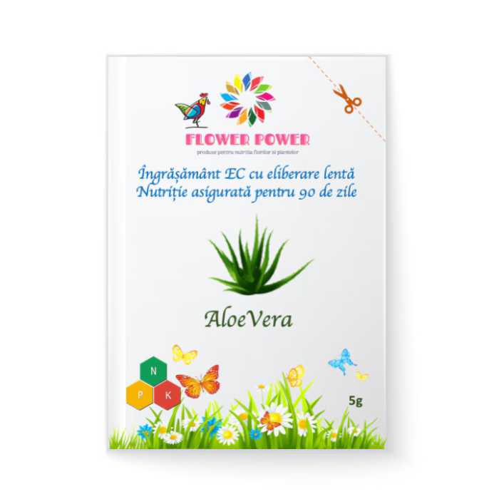 Îngrășământ Flower Power pentru aloe vera cu eliberare lentă, efect 90 zile [1]