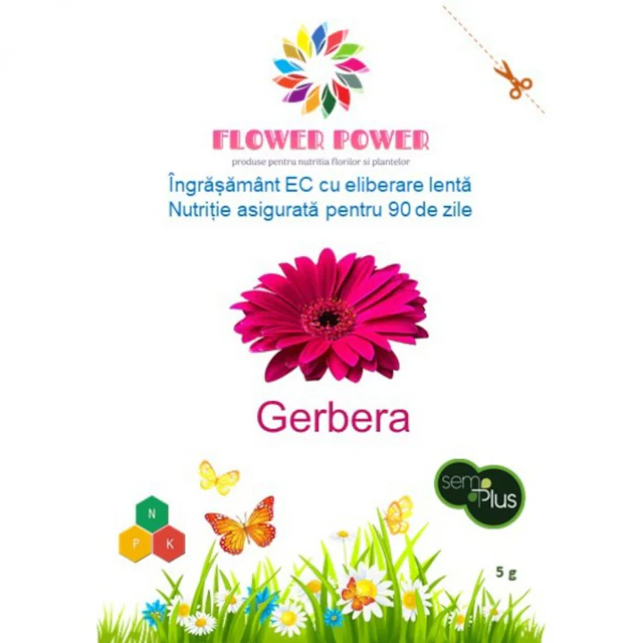 Îngrășământ Flower Power pentru gerberă cu eliberare lentă, efect 90 zile [1]