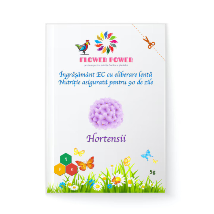 Îngrășământ Flower Power pentru hortensii cu eliberare lentă, efect 90 zile [1]
