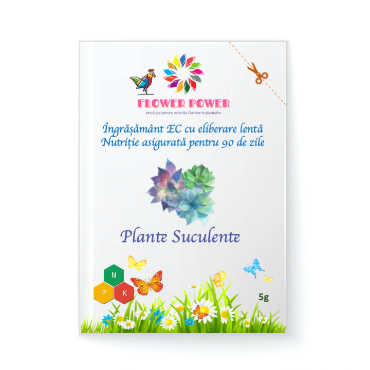 Îngrășământ Flower Power pentru plante suculente cu eliberare lentă, efect 90 zile [1]