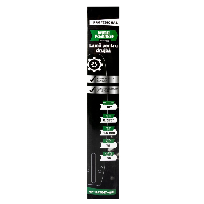 Lama Micul Padurar Profesional 18", pas .325", canal sina 1.5mm, 72 pinteni, 32 dinti, 6 nituri [3]