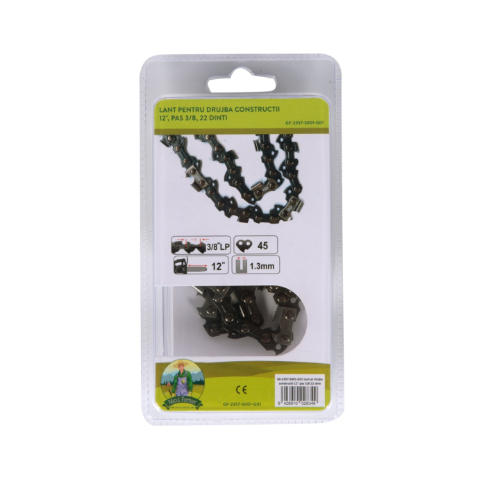 Lant drujba Micul Padurar, lungime 12'', pas 3/8'', grosime 1.3mm, 44 pinteni, 22 dinti, semi-chisel [2]