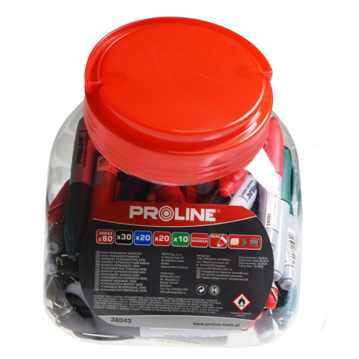 MARKERE SCURTE COLOR (N-30/A-20/R-20/V-10), 80/SET [1]