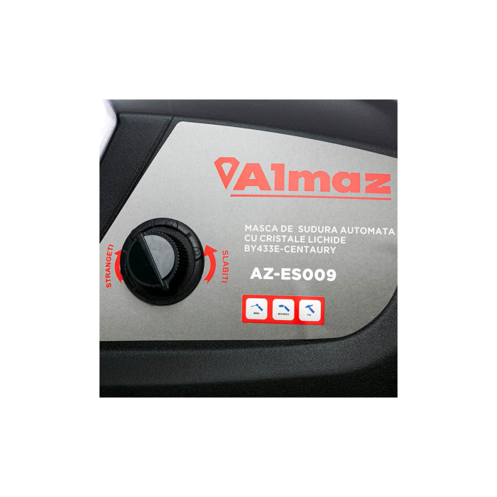 Masca de sudura Almaz, Automata, zona vizualizare 93x43mm, 2 senzori arc sudura, destinata sudura/polizare [5]