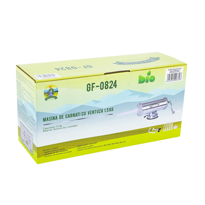 Masina de carnati 1,5kg AL cu vetuza MF [3]