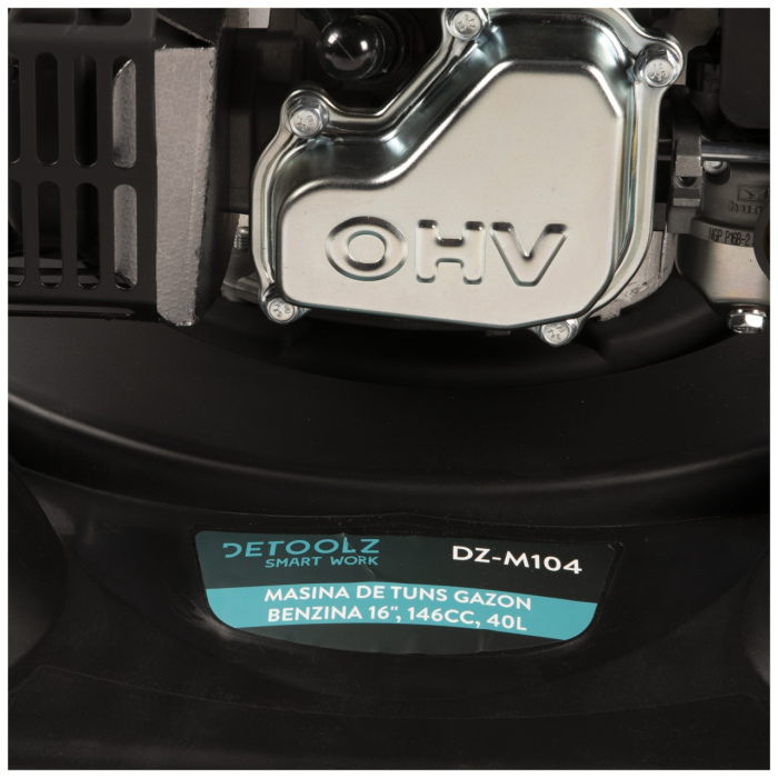 Masina de tuns gazon Detoolz, 3.5CP, 146CC, latime de taiere 40 cm, colector 40L [14]