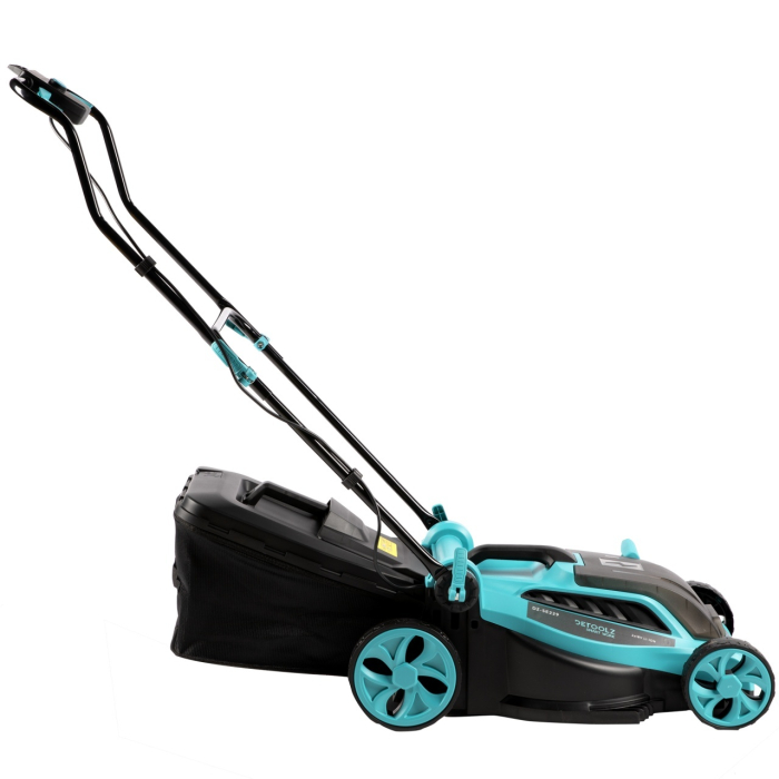Masina de tuns gazon Detoolz, doua porturi 18V, latime de taiere 38cm, colector 36L [4]
