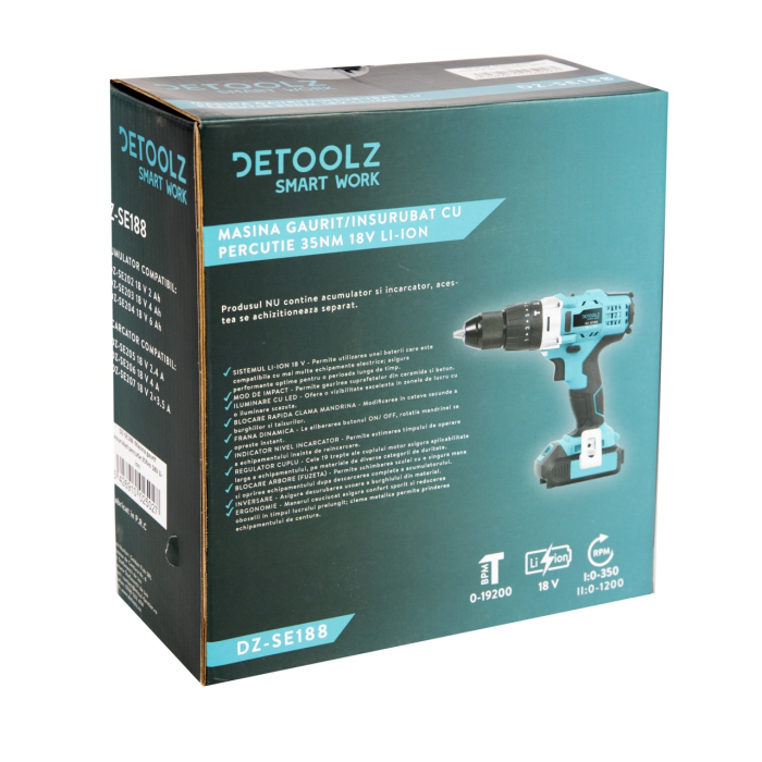 Masina gaurit insurubat percutie 35Nm 18V Li-ion [9]