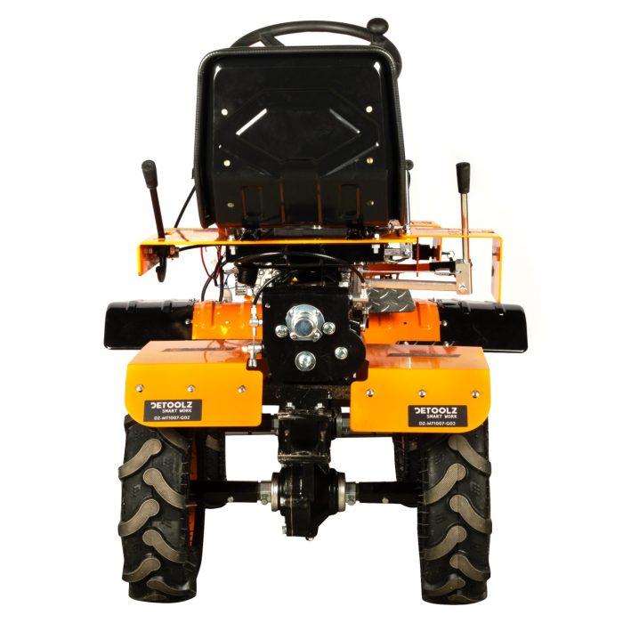 Mini tractor Detoolz, 17cp, 530cc, motor pe motorina 4T, 4X4, 4 viteze, pornire electrica, 2 cutii de viteze [8]