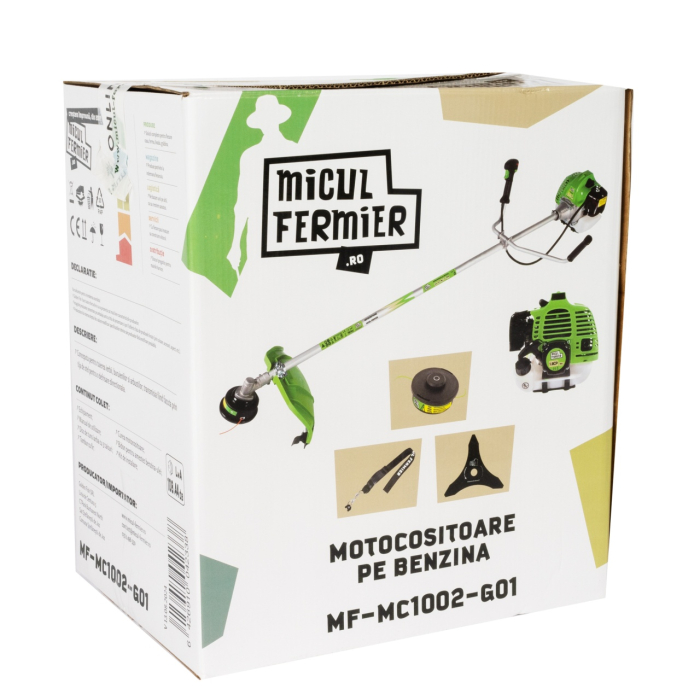 Motocositoare Micul Fermier 1.9CP, 43CC, motor benzina 2T, pornire rapida, 3 accesorii, tija 28mm [9]