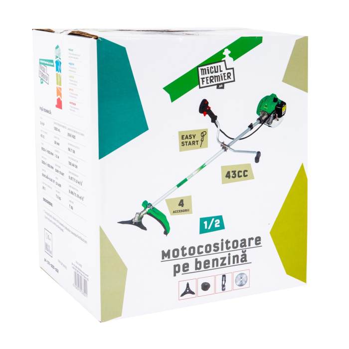 Motocositoare pe benzina 3.4CP cu 4 accesorii si pornire rapida [8]