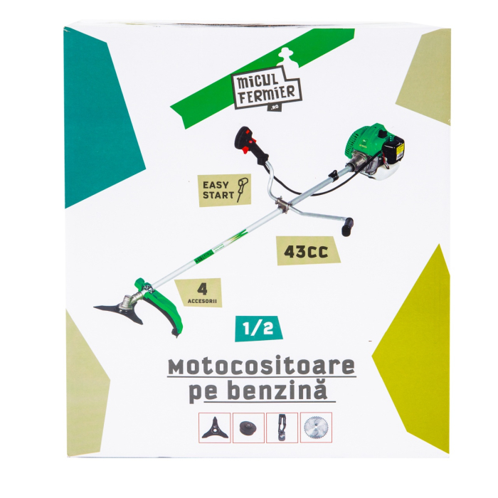 Motocositoare pe benzina 3.4CP cu 4 accesorii si pornire rapida [16]