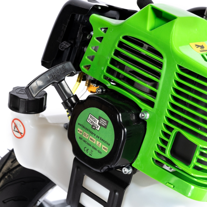 Motocositoare pe benzina cu roti Micul Fermier, 2T, pornire rapida, 3 accesorii [4]