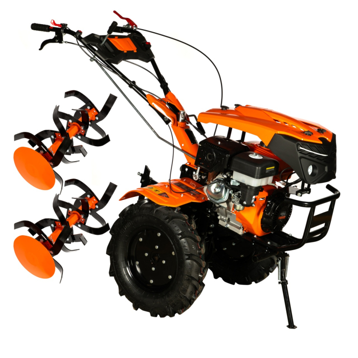 Motocultor Detoolz 15CP 420CC, benzina, 4T, 3 viteze, pornire manuala, cu roti [2]
