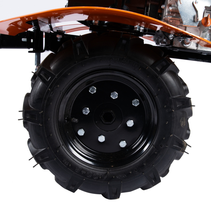 Motocultor DETOOLZ 7CP 280CC, motorina, 4T, 3 viteze, pornire manuala, cu roti [17]