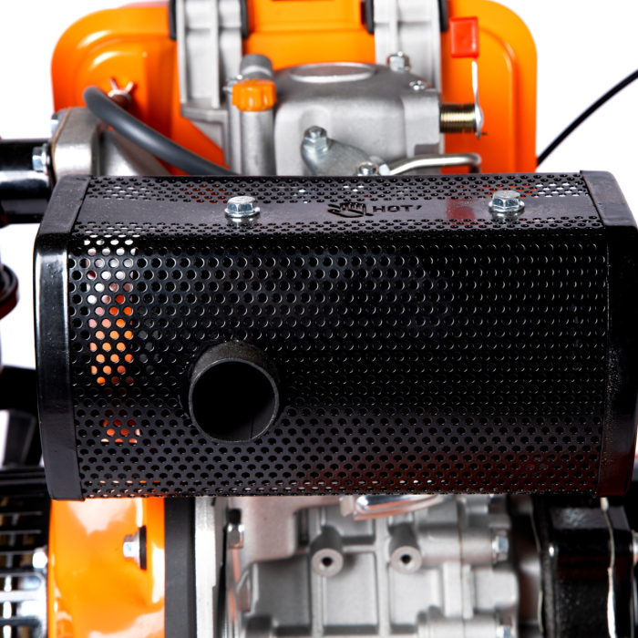 Motocultor DETOOLZ 7CP 280CC, motorina, 4T, 3 viteze, pornire manuala, cu roti [7]