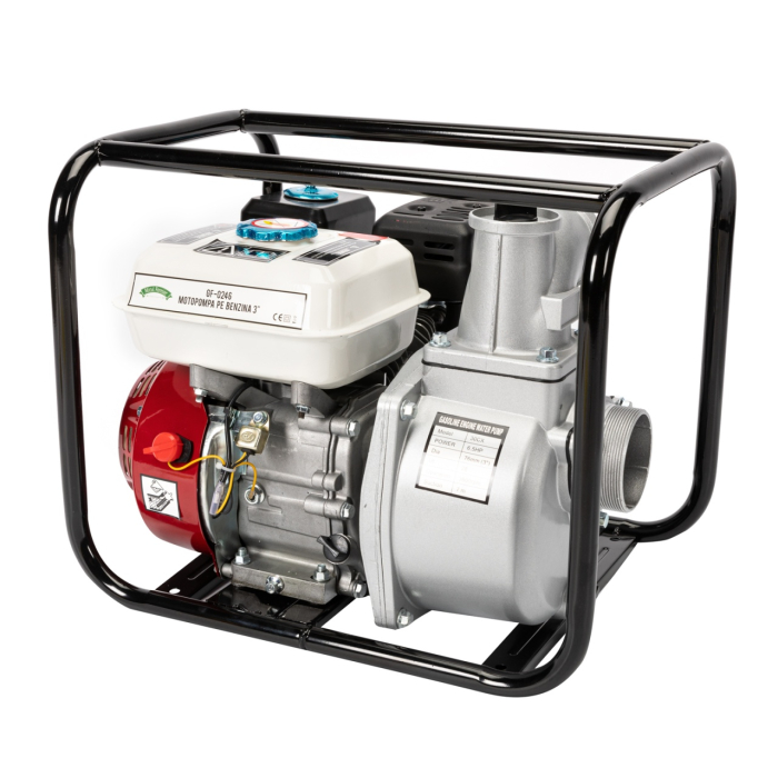 Motopompa Micul Fermier 6.5cp 196cc, benzina 4t, racord 3", debit 60000l/h [9]